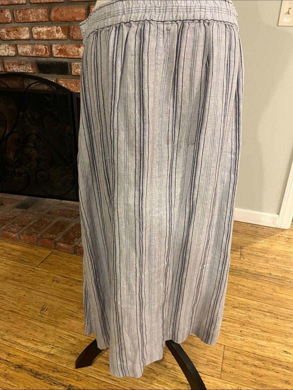 Faherty $148 NWT Striped Button-Front Maxi Skirt - Picture 5 of 5